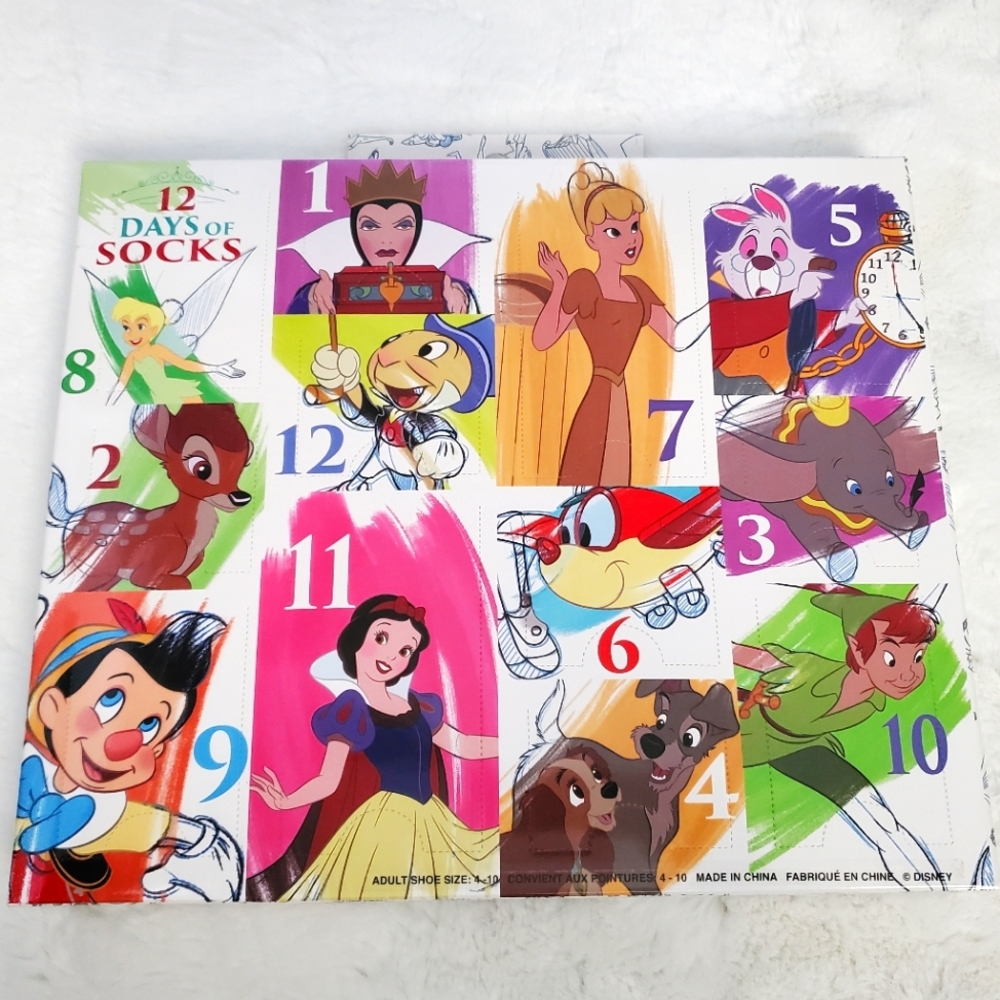 Disney Parks Adult Socks: 12 Days of Socks Advent Calendar